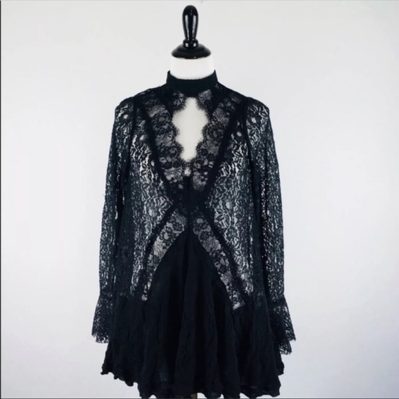 Free People Lace Tunic Mini Dress - Picture 5 of 6